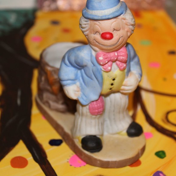 Vintage LUVKINS Clown Candle Holder - Picture 2 of 6